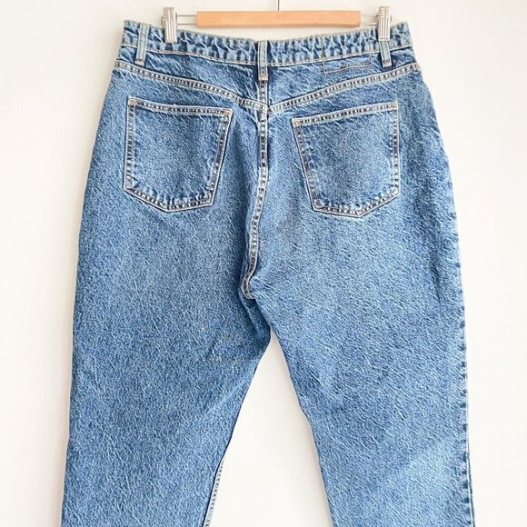 NWT Zara Acid Wash Relaxed Leg High Rise Jeans 14 - Picture 8 of 8